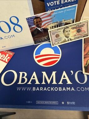 Obama and Family Political Memorabilia. 2008